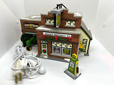 Department 56 Snow Village Buck's County Abner's Implement Co. Figurine W/ Light picture