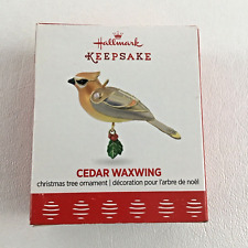 Hallmark Keepsake Christmas Ornament Beauty Of Birds Cedar Waxwing Miniature New picture