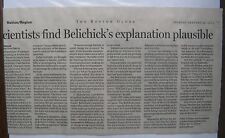 (16)  Clippings: Boston Globe 1/ 2015 Patriots Deflated Football Controversy    picture