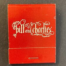 Bill and Charles Restaurant Lake Point Tower Chicago c1973-80's Full Matchbook picture