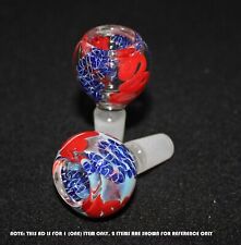 14mm PUFF TIME Fumed Slide Bowl Glass Water Pipe Hookah slide bowl 14 mm male picture
