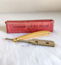 Vintage Durham Duplex Razor No.100 Original Cardboard Box Unused Grooming RZ1 picture
