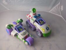 Set Of 2 RARE Disney TOY STORY Buzz Lightyear 2006 Planet Toys Inc SPACE VEHICLE picture