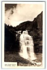 c1940's Bear Creek Falls Waterfall View Telluride CO RPPC Photo Postcard picture