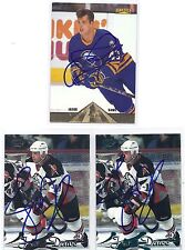 1996-97 Pinnacle #10 Jason Dawe Buffalo Sabres Signed Autographed Card picture
