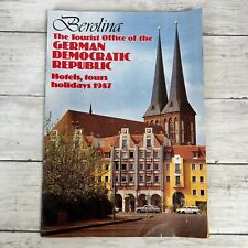 1987 German BEROLINA Travel Magazine Tourist GDR Hotels Tours Holidays Guide picture