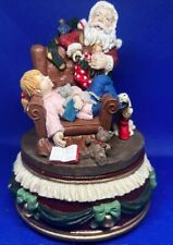 Vintage Have Yourself A Merry Little Christmas Santa Music Box (see video) picture