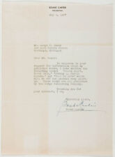 BOAKE (HARRY THOMAS HENRY) CARTER - TYPED LETTER SIGNED 05/05/1937 picture
