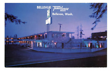 Vintage Postcard Bellevue Travelodge Motel Bellevue Washington Sunset View picture