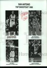 1995 Press Photo College Basketball Players at San Antonio 7UP Shootout picture