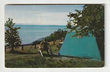 Vtg Postcard Fundy National Park Alma View of Fundy Bay & NS Camping area 1967 picture