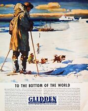 Amundsen at the South Pole, 1937 VINTAGE AD, Glidden Paint used on Ship Fram picture