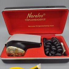 Norelco Tripleheader III Microgroove Float Head HP1122 Shaver, Tested-Works VTG picture