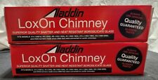 TWO ALADDIN LAMP LOX-ON CHIMNEYS PART # R103 BRAND NEW REPLACEMENT  picture