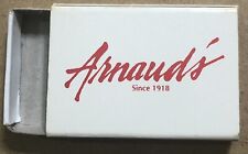 Vintage Empty Matchbook Box Cover - Arnaud’s Restaurant New Orleans, LA      B picture
