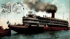 1907 THE WHALE BACK EXCURSION STEAMER CHICAGO KANSAS CITY MO POSTCARD 20-286 picture