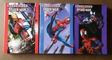 ULTIMATE SPIDER-MAN Hardcover VOL 1 2 & 3 *SIGNED by Bendis & Bagley* 1st Print picture