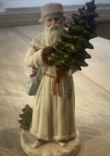 1987 Enesco The Gifted Line WHITE ROBE BELSNICKLE Santa Figurine John Grossman picture