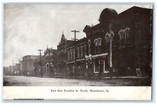 c1910 East Side Franklin St. North Exterior Building Manchester Iowa IA Postcard picture