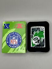 Vintage 1999 New York Jets NFL High Polish Chrome Zippo Lighter NEW In Box picture