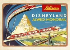 metal bar signs 1967 Schuco Alweg Monorail Train Set toy metal tin sign picture