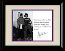 16x20 Framed George Bush Autograph Promo Print - 9/11 Quote picture