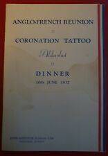 John Gardner London – Menu, Anglo _ French Meeting Coronation Tattoo Aldershot, picture