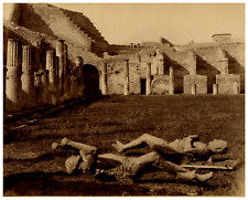 Italy, Pompeii, Dead Found Vintage Print, Vintage Print, Alb Print picture