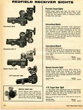 1975 Print Ad of Redfield 75, International Mark 8, Olympic Rifle Receiver Sight picture