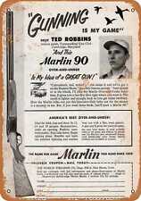 Metal Sign - 1952 Marlin 90 Shotguns - Vintage Look Reproduction picture