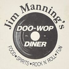 1970s Jim Manning Doo-Wop Diner Restaurant Menu Boardwalk Wildwood New Jersey picture