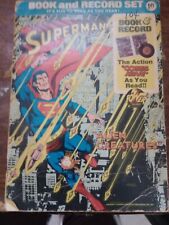 SUPERMAN ALIEN CREATURES BOOK AND RECORD POWER RECORDS 1975, PR28 picture