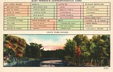 Vintage Postcard Busy Person's Correspondence Card Lake Sunset View picture