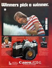 1980 Golf Legend Ben Crenshaw photo Canon AE-1 35mm Camera vintage print ad picture