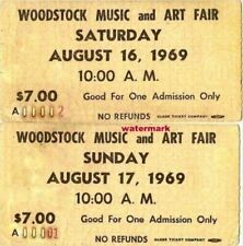 Rare Vintage Woodstock Concert Tickets August 16 , 1969 PRINT PHOTO ALL SIZES picture