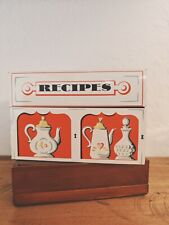1954 MAYFAIR & CO Recipe Box with Unused Dividers And Blank Cards Vintage picture