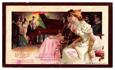 1893 Antique Everett Piano Company  Advertisement Card John Holt Davenport Iowa picture
