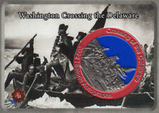 2022 Washington Chronicles Challenge Coin Washington Crossing the Delaware picture