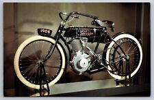 1906 Harley Davidson Single Cylinder Four Stroke Motorcycle Postcard N17 picture