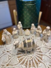 Lenox Bone China Jewels Collection Nativity Pieces (8) Camel has broken foot.  picture