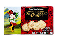 Disney Parks Walkers Mickey Chocolate Dipped Shortbread Rounds Cookies 4.2oz Box picture