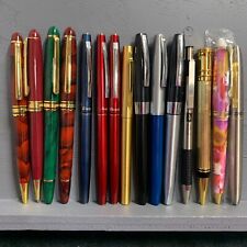 Lot of  15  Nice  Refillable Ink Pens Pentel Japan  Legend Shaeffer Zebra picture