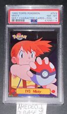 PSA 8 POKEMON TOPPS MISTY #TV3 FOIL SERIES 1 CHARACTER CARD 1999 picture