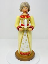 Vintage Ore Mountain Collection GU Germany Lady with Candle Nutcracker RARE picture