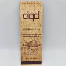Vintage Matchbook DQD Particle Board Plywood Elkhart Indiana Leola Penna. picture