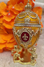 Designer 5star Faberge egg Masterpiece 24k GOLD SwarovskiDiamond HANDSET Fabergé picture