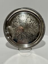 Vintage Cheshire Silver Plate Serving Tray 12