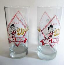 Vintage Set of 2 BIG BOY Drinking Glasses from 1986 50 Year Anniversary picture