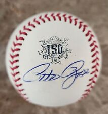 Pete Rose Signed 150th Anniversary Reds Phillies MLB OML Baseball AUTO PSA COA picture