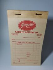 Vintage 1940s Grapette Soda Grapette Bottling Company Receipt Book RARE picture